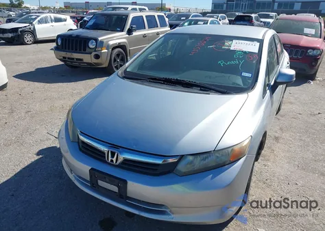 2012 Honda Civic Lx from USA, damaged, VIN 2HGFB2E54CH503777